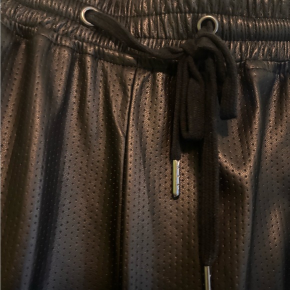 Women’s Lola and sophie leather Black Jogger Pants - Picture 2 of 3
